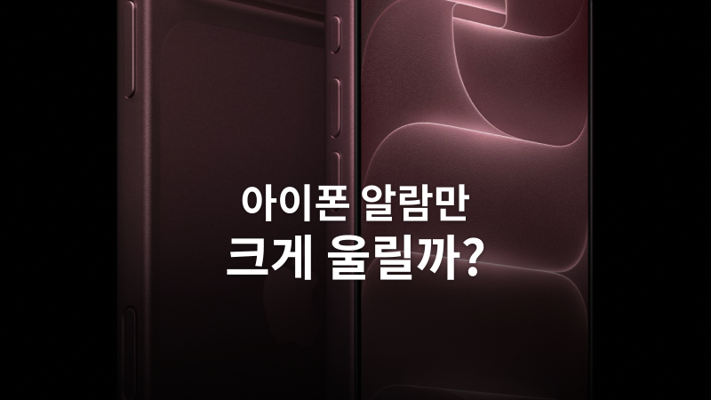 아이폰 알람만 크게, 벨소리는 작게 설정하는 법