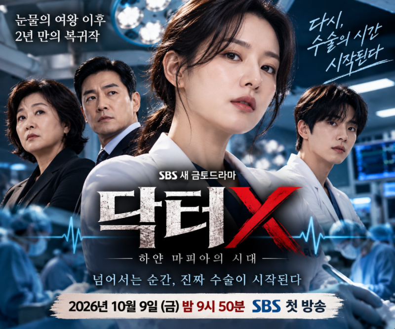 김지원 닥터X 오늘 첫 방송! 눈물의 여왕 이후 2년 만의 복귀, 출연진과 줄거리 총정리