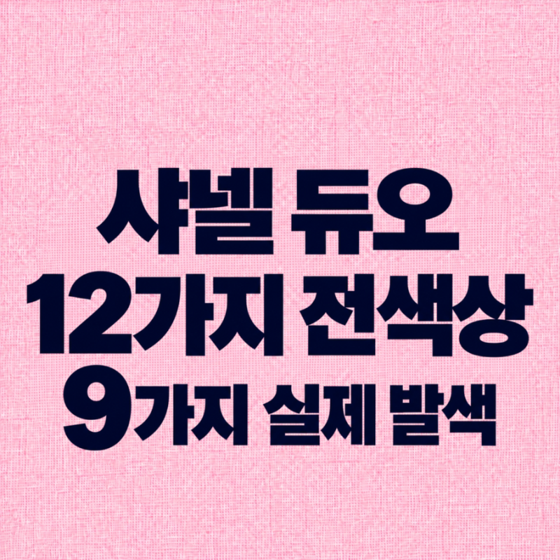샤넬 르 루쥬 듀오 전색상 12가지｜직접 발색해본 가지 컬러와 재고