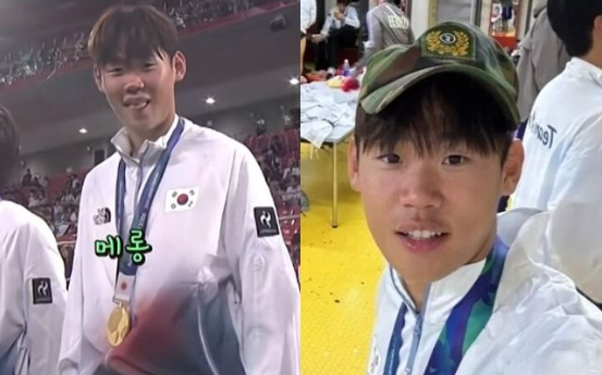 박승수 금메달 시상식 행동 논란, 전역모 이어 또 구설수