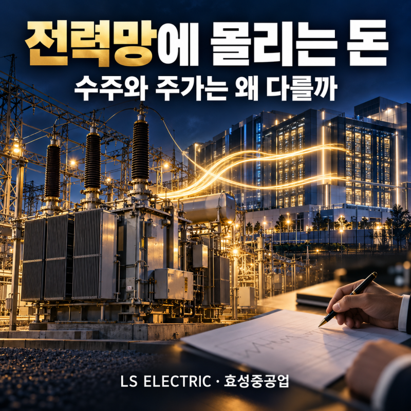LS ELECTRIC·효성중공업 수주 늘었는데 주가는 하락, 전력망 관련주 지금 어디까지 왔나
