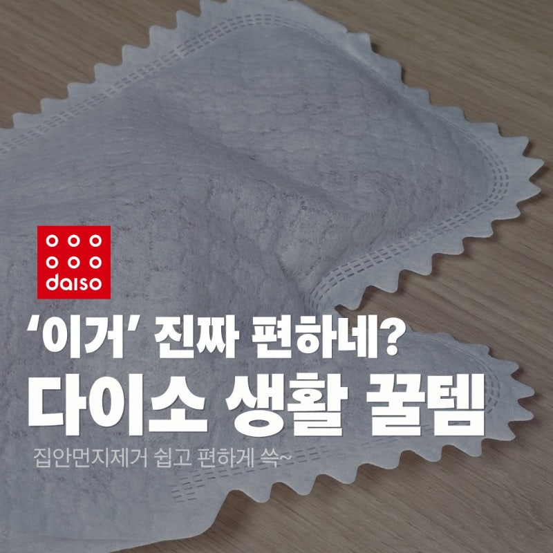 손에 끼고 쓱쓱! 다이소 부직포 청소 장갑 집안먼지제거 꿀템