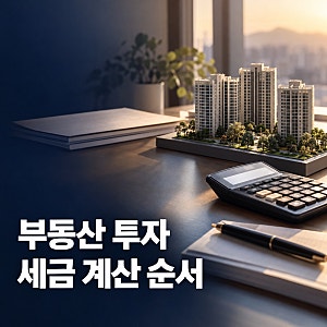부동산 투자시 세금 계산하는 순서, 취득 보유 양도세 계산하는 방법 총정리