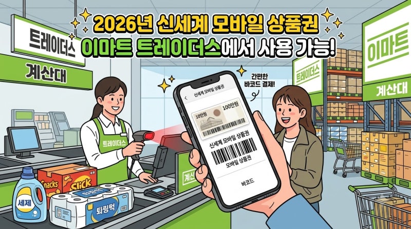 모바일 신세계 상품권 이마트 트레이더스 사용 2026 교환 꿀팁