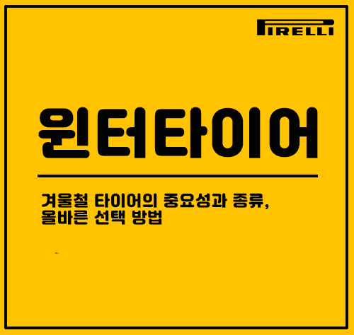 윈터타이어 꼭 장착해야 할까? 겨울철 타이어의 중요성과 종류, 올바른 선택 방법