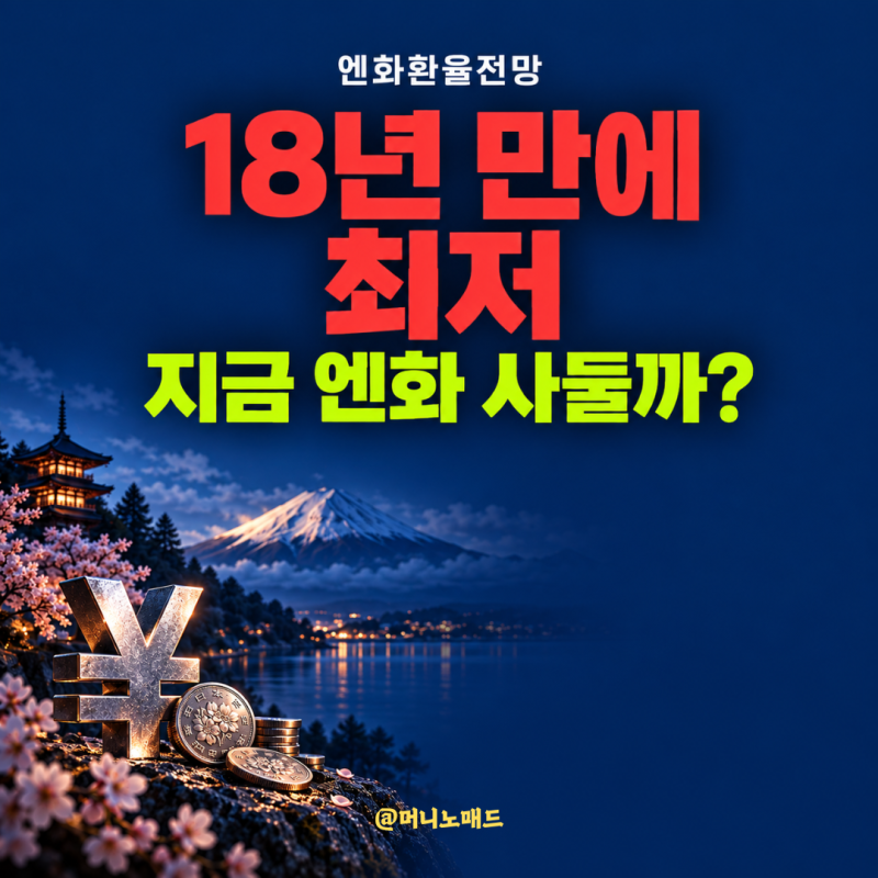 엔화 환율 전망, 18년 만에 최저…지금 엔화 사둘까?