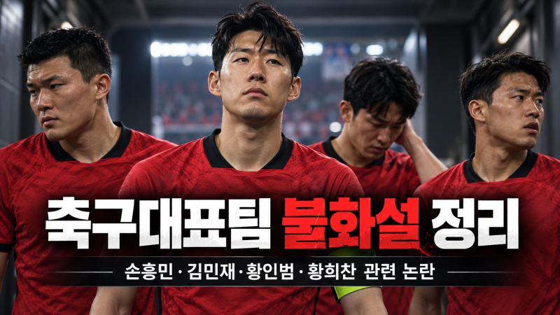 손흥민 김민재 불화설 총정리｜황인범·황희찬 은퇴설까지 나온 이유