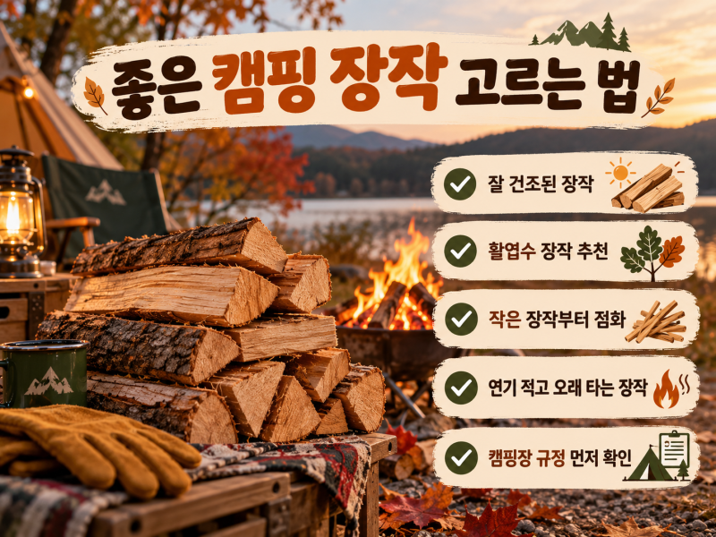 캠핑 장작 어떤 걸 골라야 할까?｜불멍용 장작 고르는 법·주의사항·캠프파이어 에티켓 총정....