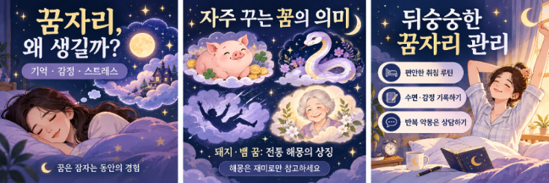 꿈자리 뜻부터 꿈해몽까지! 뒤숭숭한 꿈을 꾸는 이유와 자주 꾸는 꿈 10가지