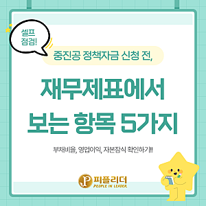 중진공 정책자금 신청 전 재무제표에서 보는 항목 5가지｜부채비율·영업이익·자본잠식 확....