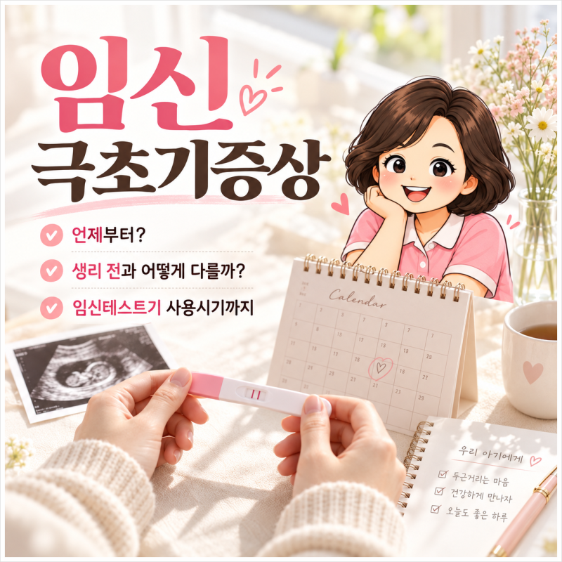 임신극초기증상, 생리 전과 어떻게 다를까? 임신테스트기 사용시기까지