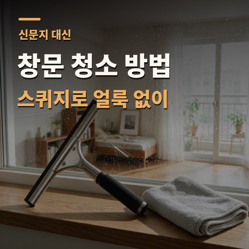 창문 청소 방법, 신문지 안되는 이유와 얼룩 없이 닦는 순서