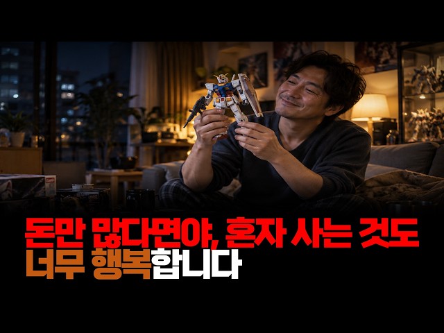 돈만 많다면야, 혼자 사는 것도 너무 행복합니다.
