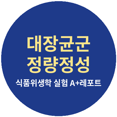 대장균군 정량정성 실험 A+레포트