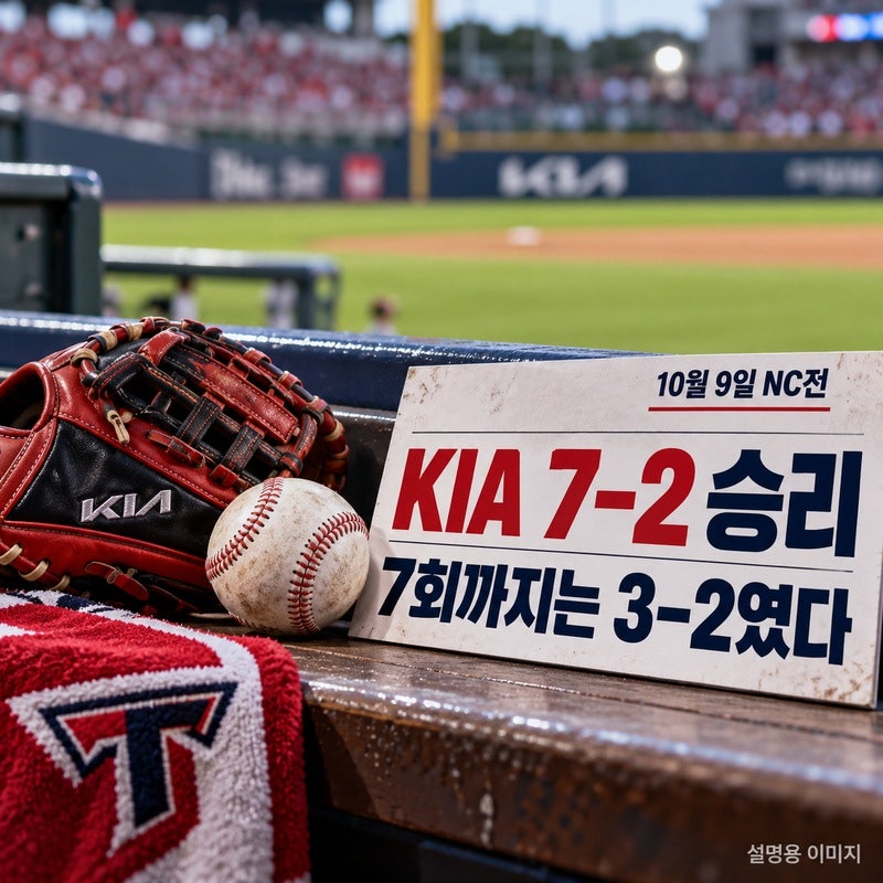 KIA 7–2 승리, 사실은 한 점 싸움이었다｜네일이 버틴 6이닝