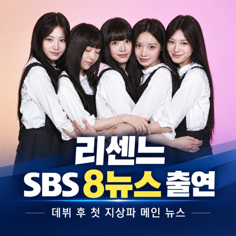리센느 SBS 8뉴스 출연, 데뷔 후 첫 지상파 메인 뉴스가 갖는 의미