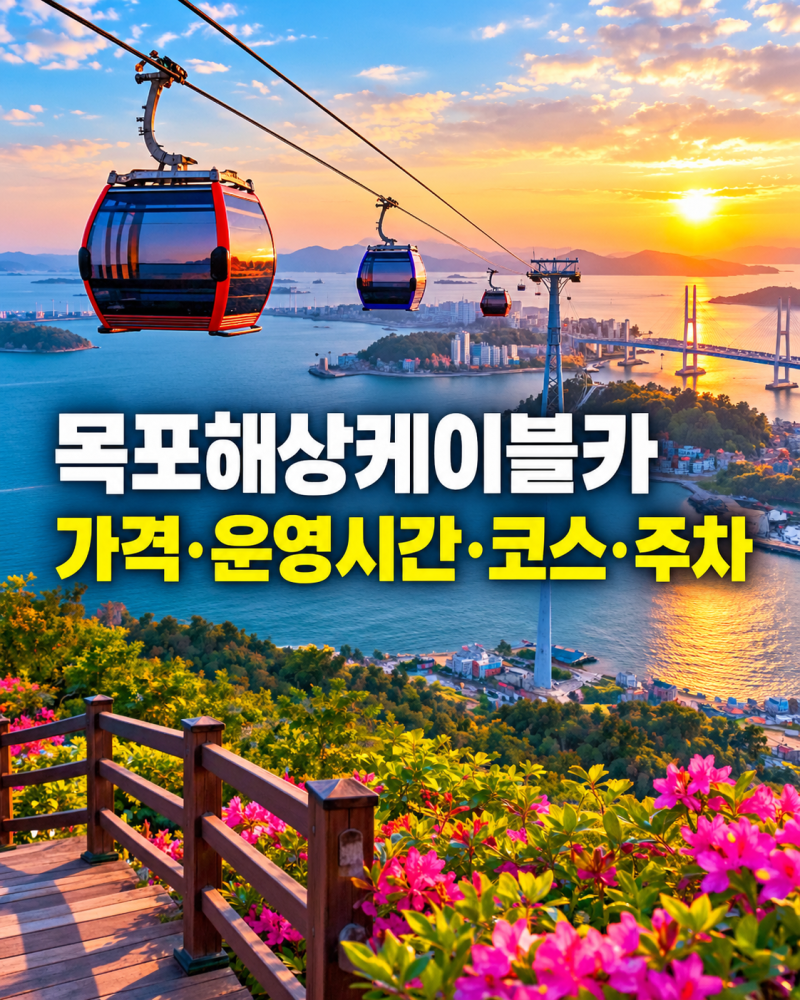 목포해상케이블카 총정리｜가격·운영시간·코스·주차