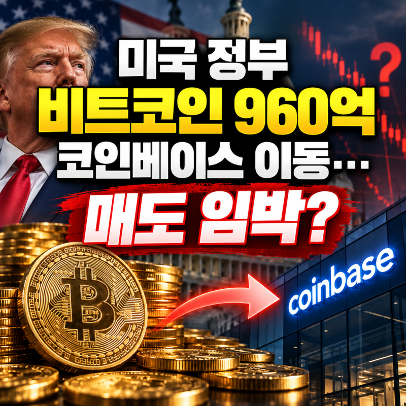미국 정부, 비트코인 960억원 코인베이스 이동…정말 매도할까?