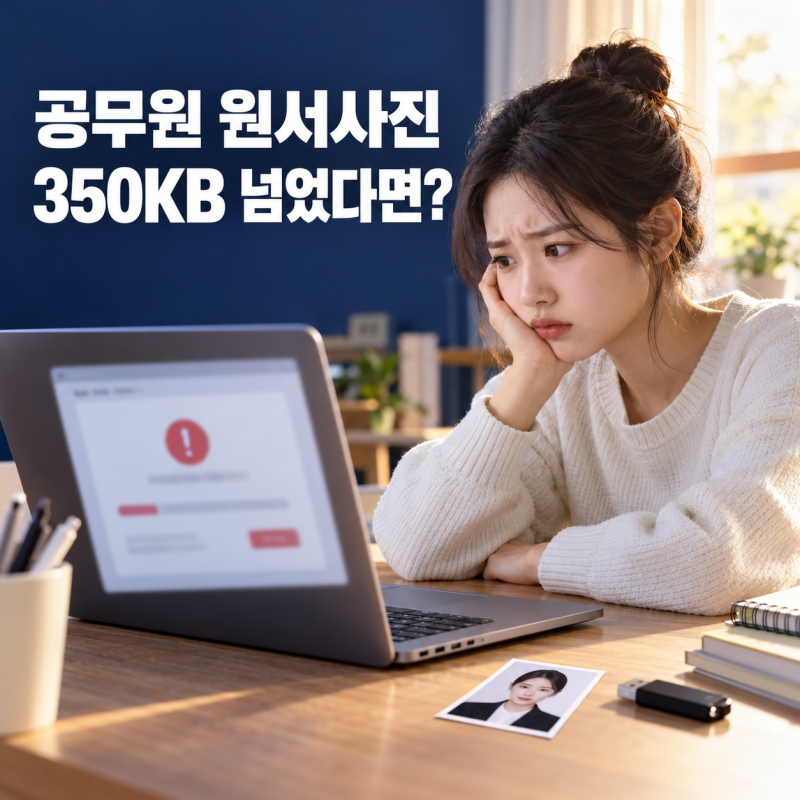 전주 공무원 원서사진 350KB 넘으면? 137×177픽셀 파일 만드는 법