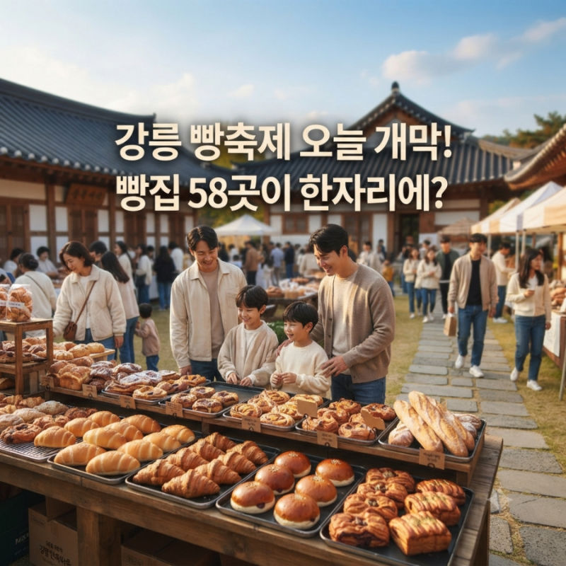 강릉 빵축제 오늘 개막! 빵집 58곳이 한자리에? 10월 11일까지 강릉 가볼만한 곳
