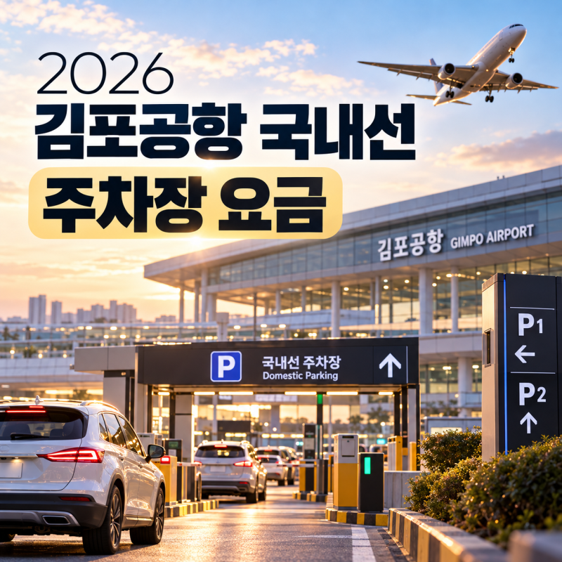 2026 김포공항 국내선 주차장 요금 및 할인 조건 완벽 정리