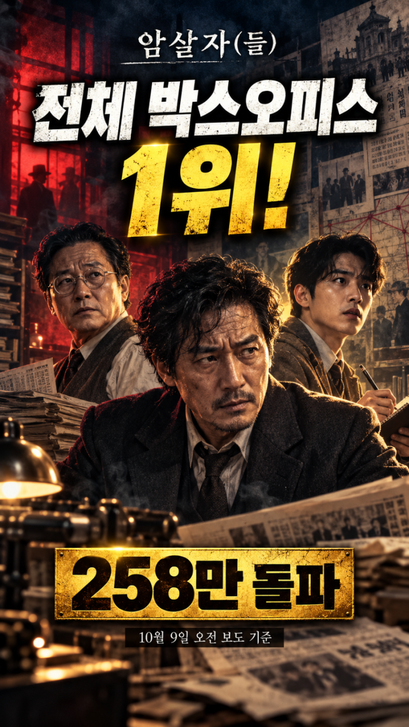 25일 연속 한국영화 예매율 1위 암살자들 흥행 어디까지??