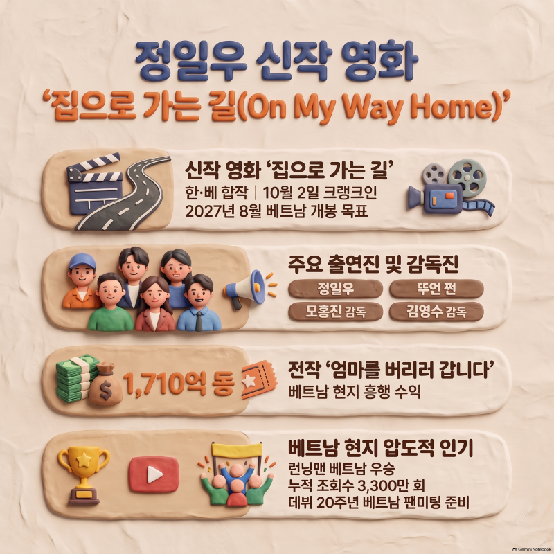 정일우, 한·베 합작 영화 '집으로 가는 길' 크랭크인…베트남 국민 사위의 두 번째 도전