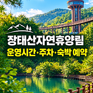 장태산자연휴양림 총정리｜운영시간·주차·숙박 예약
