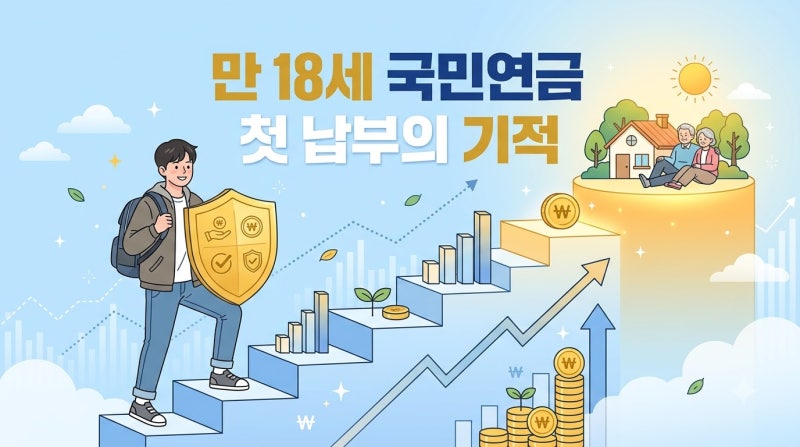 만 18세 국민연금 가입이 평생 연금액을 바꾸는 이유: 청년 첫 연금보험료 신청 가이드