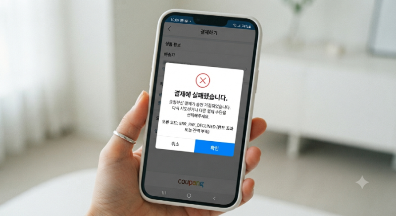 쿠팡 결제 오류 원인과 해결 방법｜카드 승인 실패·쿠페이 오류 순서대로 확인