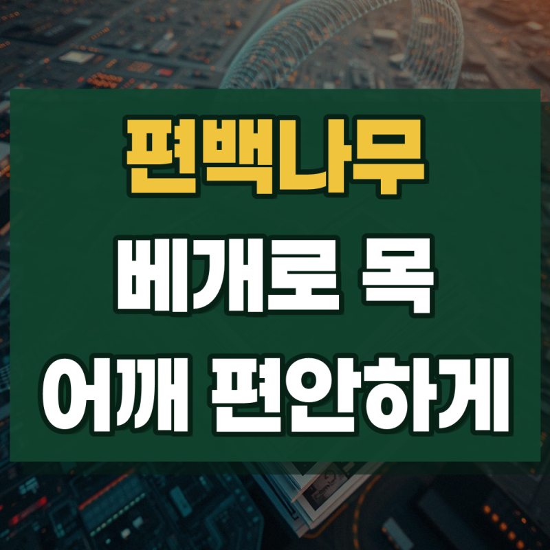 목침 편백나무 베개 경침 허리 일자목 거북목 경추 베개 중