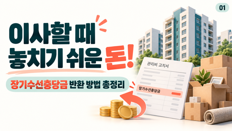 아파트 장기수선충당금 반환, 이사할 때 집주인에게 돌려받는 방법