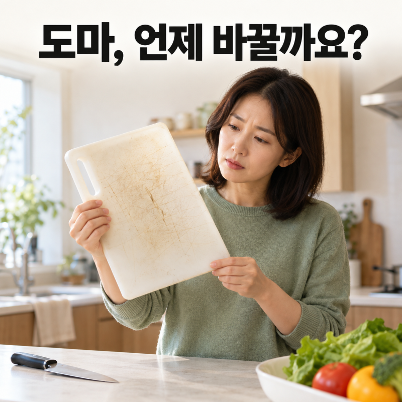도마 교체 시기, 1년보다 먼저 확인해야 할 것은?
