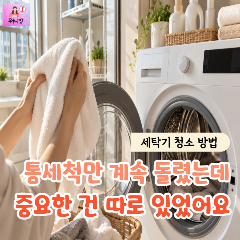 "빨래 냄새 잡겠다고 식초 락스 넣지 마세요!" 30년차 사장님의 진짜 올바른 세탁기 청소 순서
