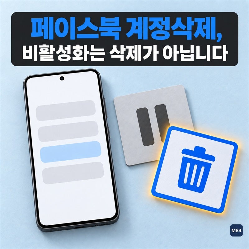 페이스북 계정삭제, 비활성화를 눌렀다면 아직 지워진 게 아닙니다 — 메뉴 경로는 두 갈래
