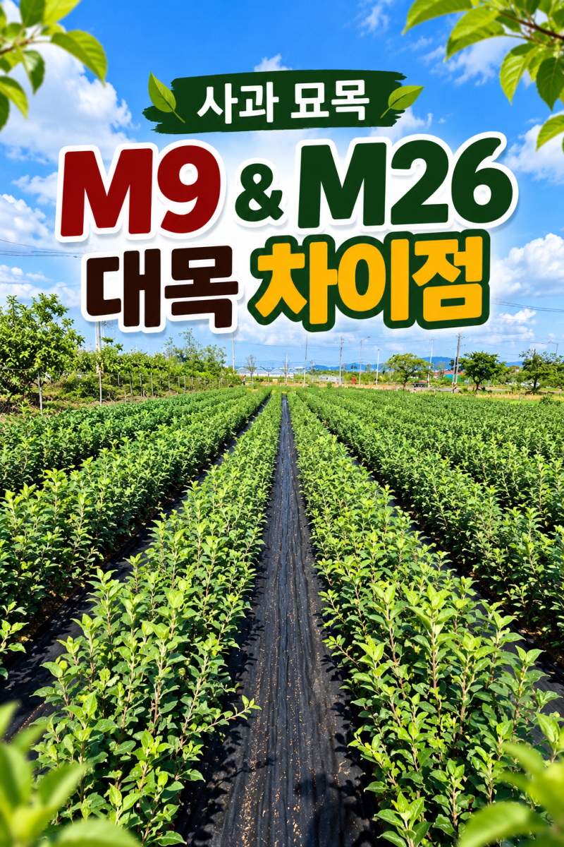 M9·M26 사과 자근묘 어떤 대목을 선택할까? 과원 만들기 전 알아야 할 대목 선택