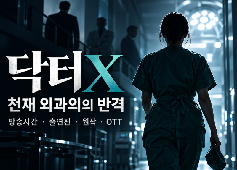 닥터X 김지원, 이번엔 천재 외과의! 방송시간 출연진 원작 OTT 정리
