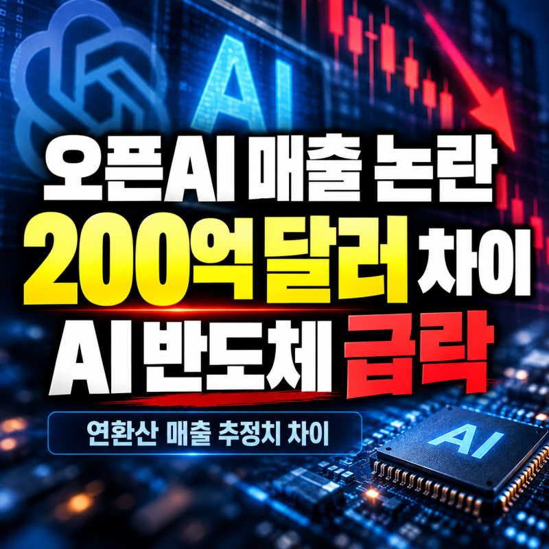 오픈AI 연환산 매출 700억 아닌 500억 달러? 엔비디아·마이크론이 급락한 이유