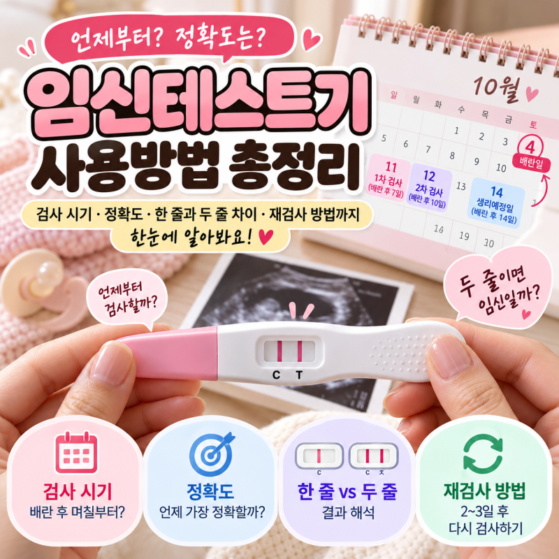 얼리임테기 시기 언제부터? 임신테스트기 배란 후 7일, 8일, 9일, 10일, 12일 정확도 총정리