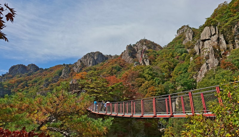 전북 완주군 대둔산 금강 구름다리, 삼선 계단, 마천대, 칠성봉, 용문굴, 케이블카 코스(2026.10....