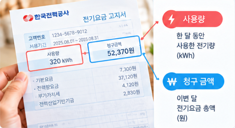 전기요금 조회 방법｜한전ON에서 실시간 요금과 월별 사용량 확인하기