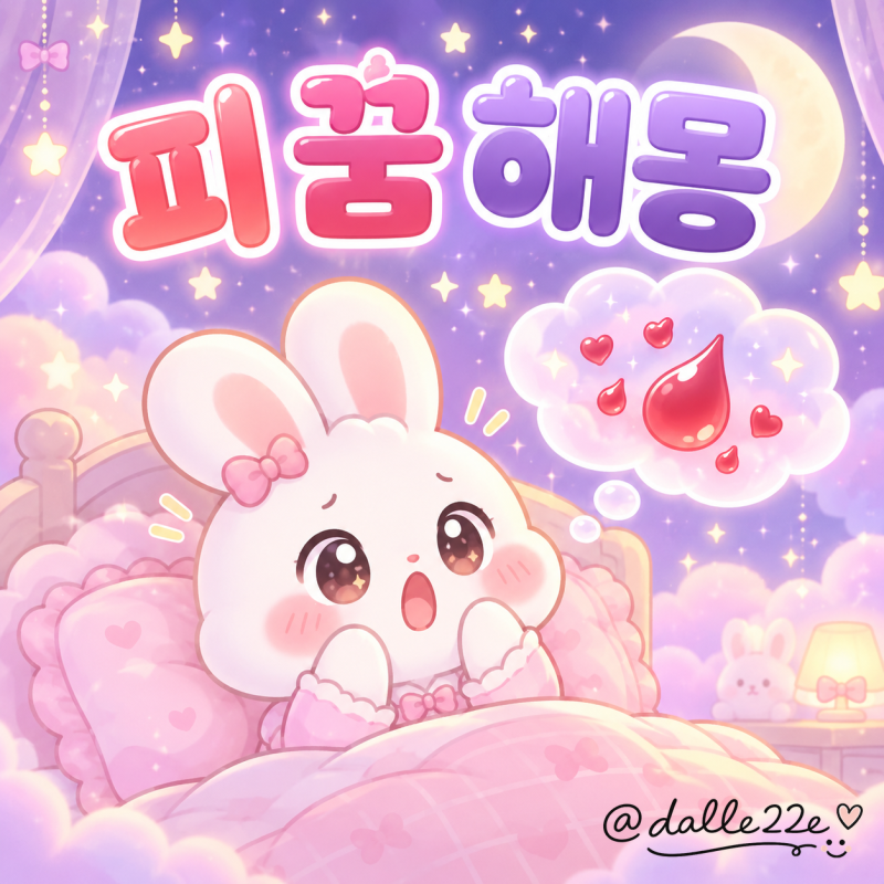 피 꿈 해몽 종류별 의미와 재물운 길몽 총정리