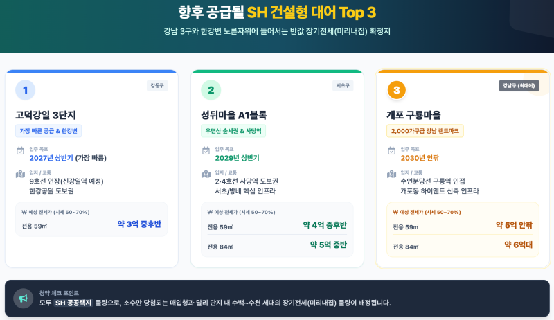 앞으로 주목해야 할 'SH 건설형 장기전세' Top 3 - 서울 장기전세 20년 만기 사태 경과와 뼈아픈 ....