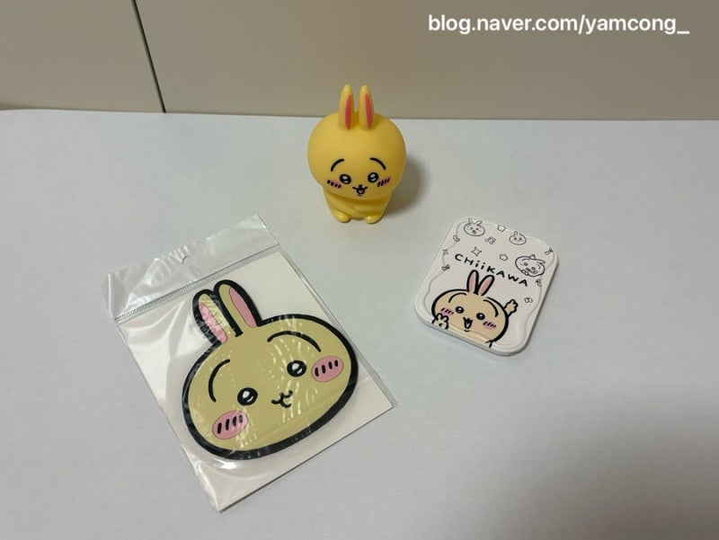 [먼작귀] 사부작사부작 모은 우사기 굿즈 리뷰 (거울•빗, 무드등 가챠, 티코스터, 스티커, 인....