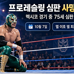 멕시코 프로레슬링 심판 사망, 75세 베테랑에게 파일드라이버…36세 선수 체포