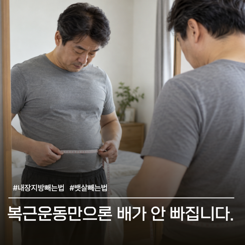 “배만 죽어라 운동했는데 그대로입니다” 내장지방 빼는 법, 복근운동 대신 먼저 바꿀 것