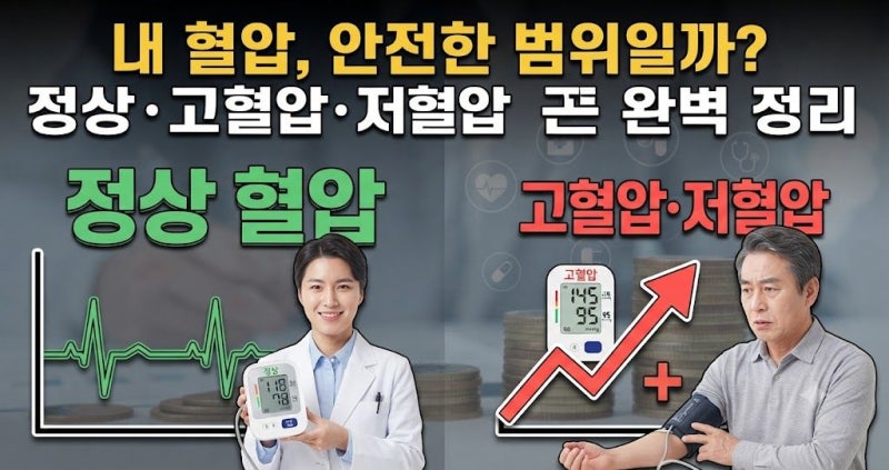 혈압 정상수치 기준표: 고혈압과 저혈압 나이별 관리 가이드