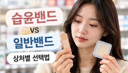 습윤밴드 vs 일반밴드 차이｜상처 종류별 선택법과 올바른 교체 시기