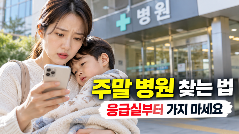 주말 병원 진료, 비응급인데 응급실부터 가면 비용 부담 커질 수 있습니다｜토요일·일요일 ....