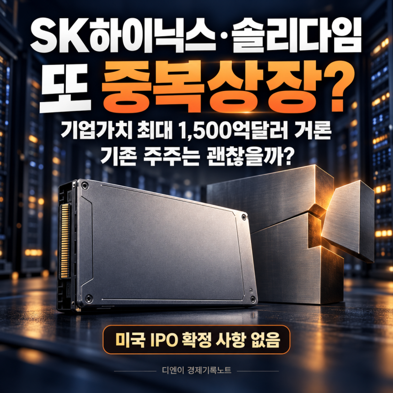 SK하이닉스 솔리다임 미국 상장설, “또 중복상장?” 주주는 괜찮을까